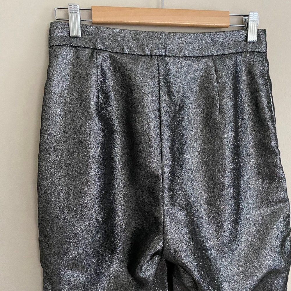 House of CB Jas Silver Kick Flare Trouser - Picture 6 of 14